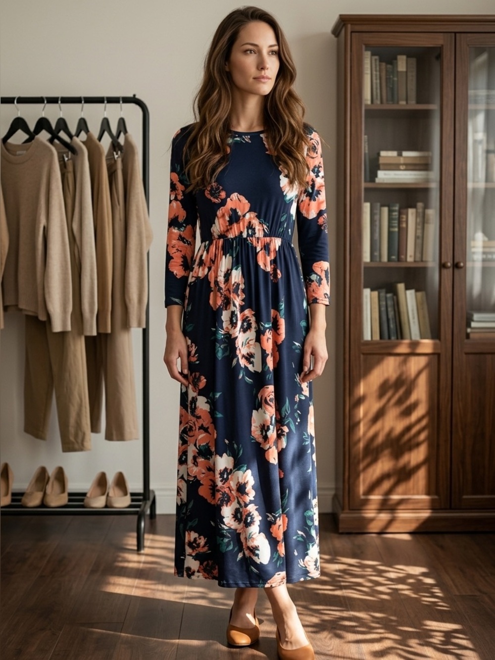Long Floral Dress Size Small